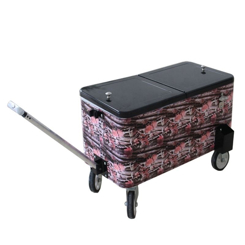 73L outdoor patio table coolers with wheels